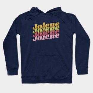 Jolene psychedelic typography boho 1970s design Hoodie